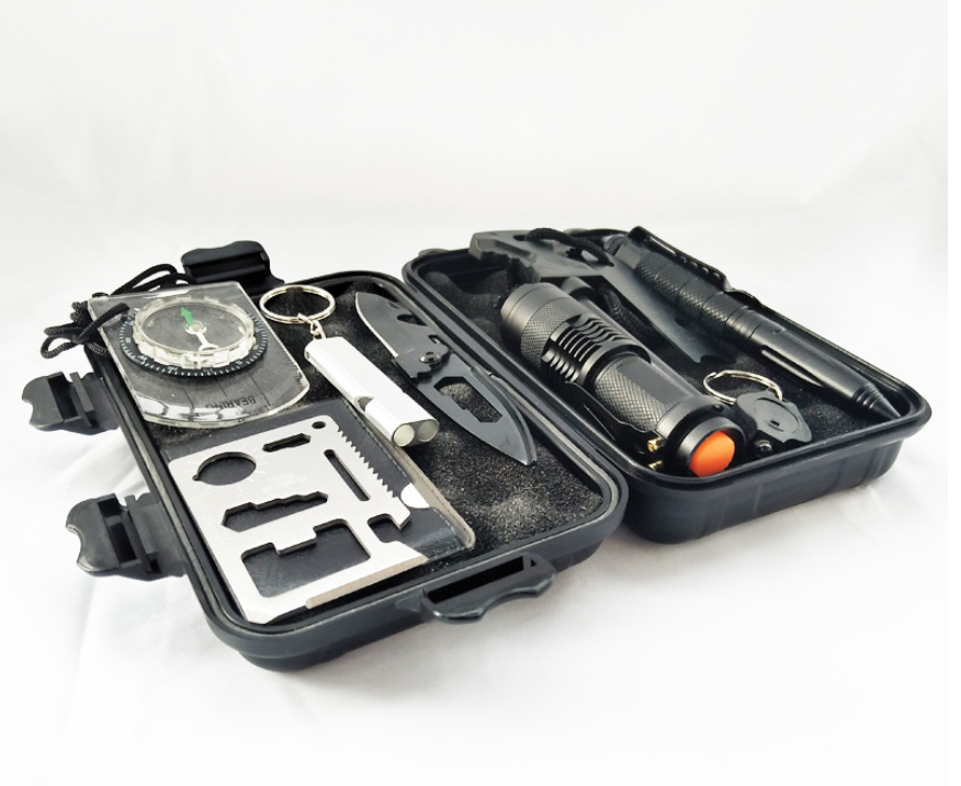 Survival Gear Kit with First Aid Supplies