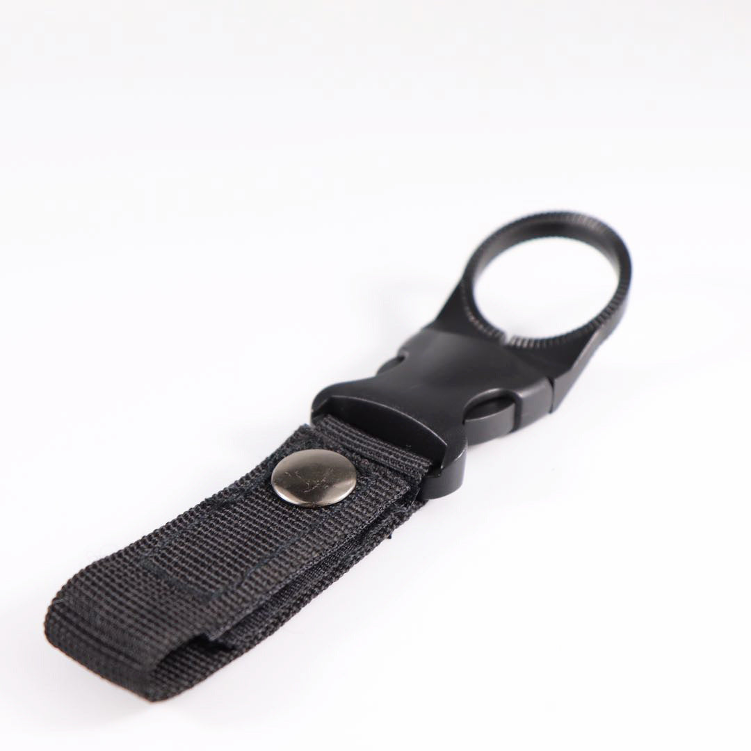 Outdoor Tactical Nylon Water Bottle Clip with Carabiner